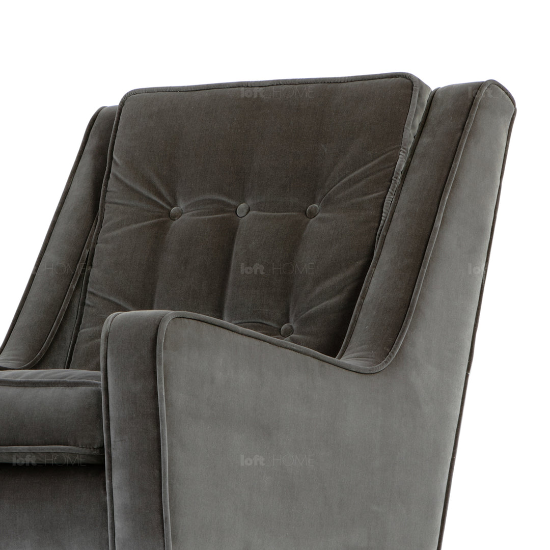 Modern Velvet 1 Seater Sofa SCOTT Detail 27