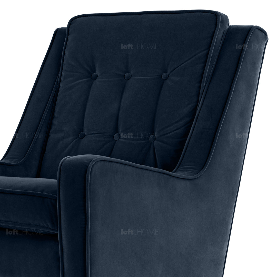 Modern Velvet 1 Seater Sofa SCOTT Detail 58