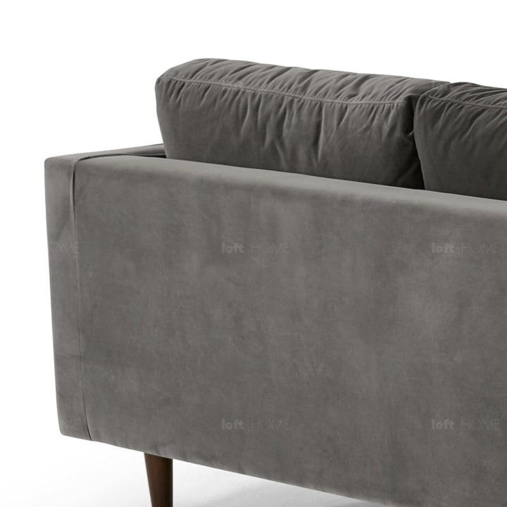 Modern velvet 2 seater sofa scott detail 16.