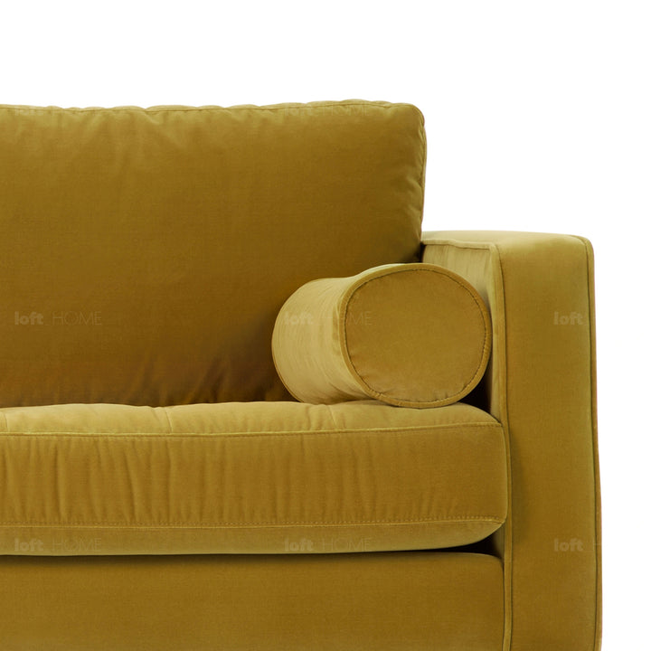 Modern velvet 2 seater sofa scott detail 29.