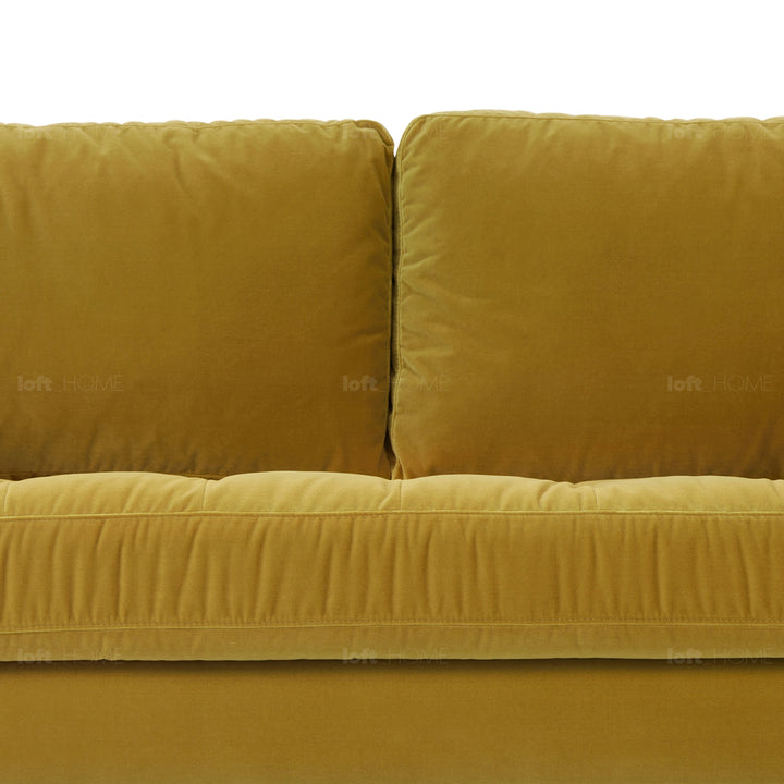 Modern velvet 2 seater sofa scott detail 30.