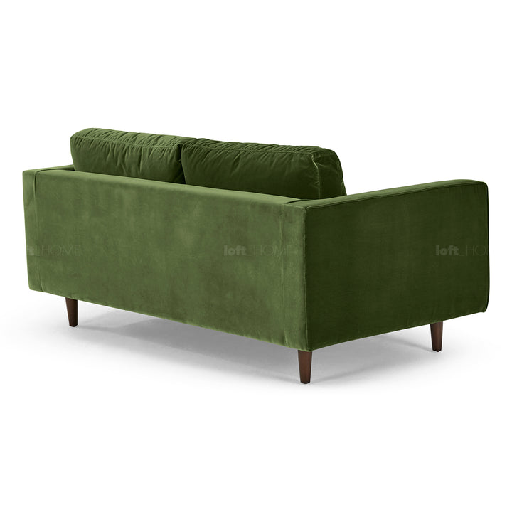 Modern velvet 2 seater sofa scott in details.