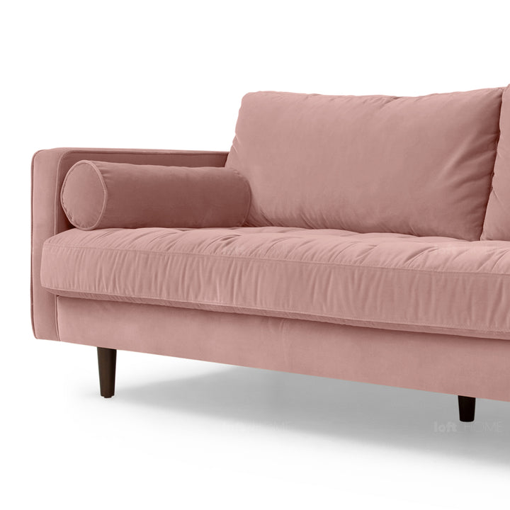 Modern velvet 3 seater sofa scott detail 58.