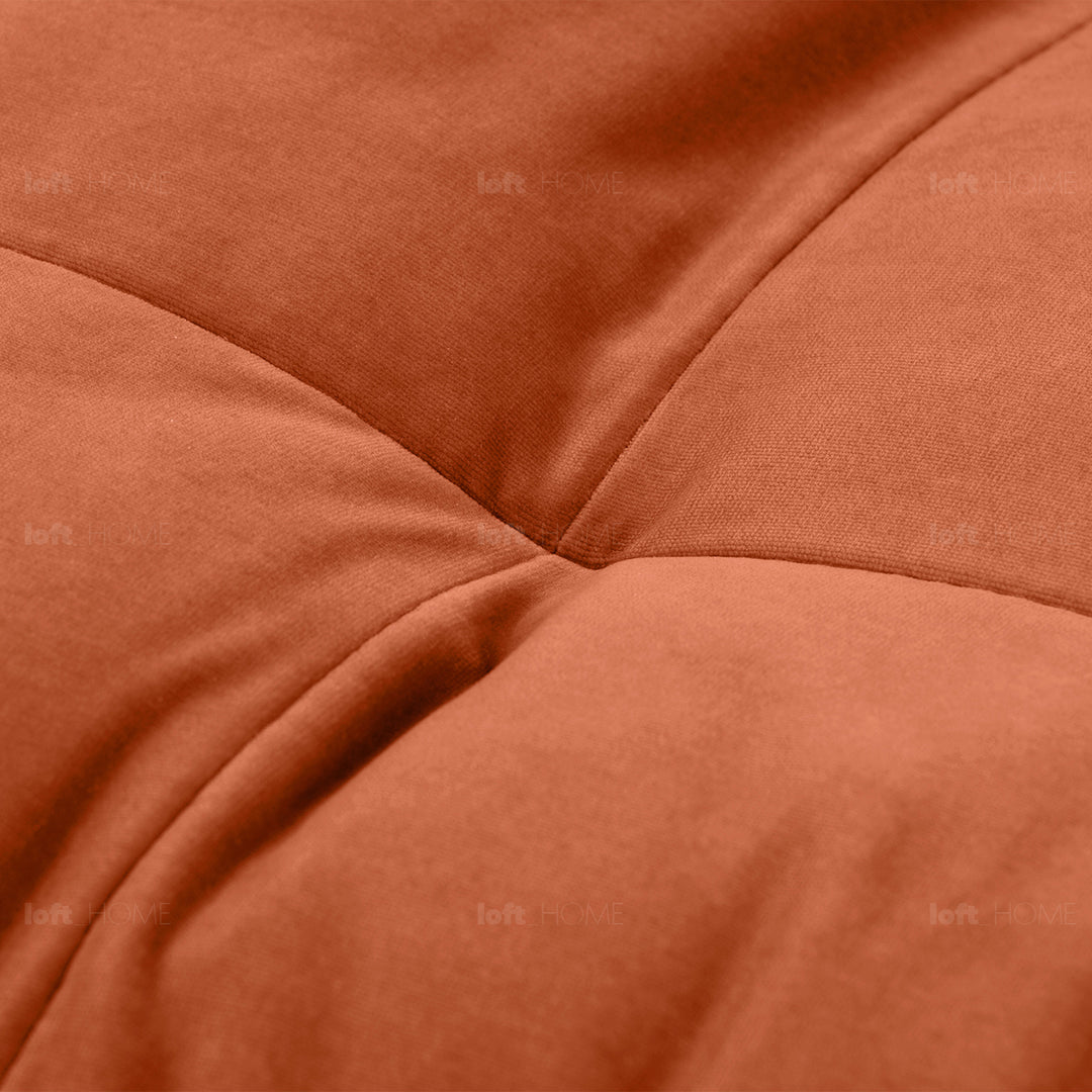 Modern velvet 3 seater sofa scott detail 12.