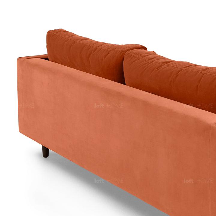 Modern velvet 3 seater sofa scott detail 15.
