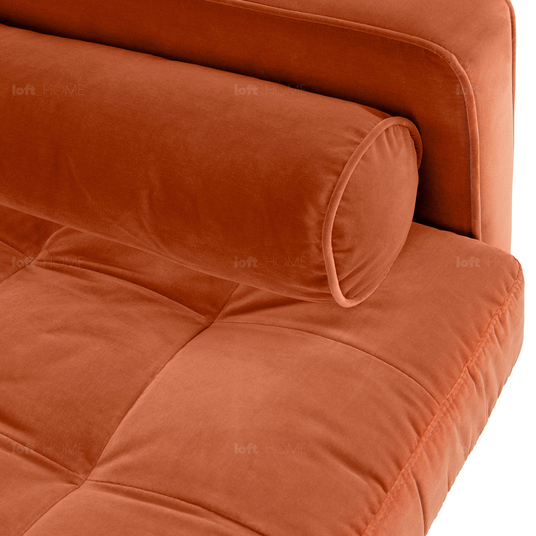 Modern velvet 3 seater sofa scott detail 10.