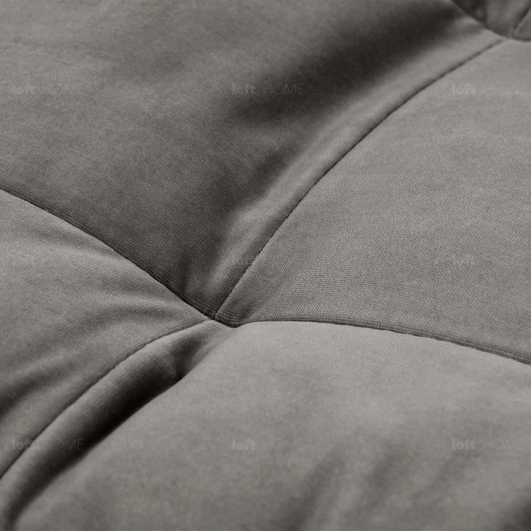 Modern velvet 3 seater sofa scott detail 27.