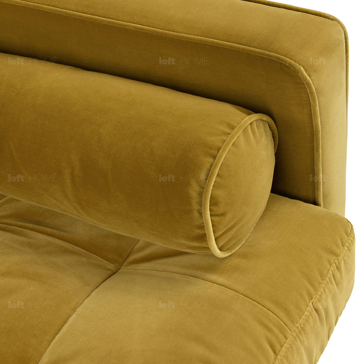 Modern velvet 3 seater sofa scott detail 41.