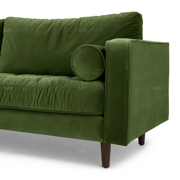 Modern velvet 3 seater sofa scott situational feels.
