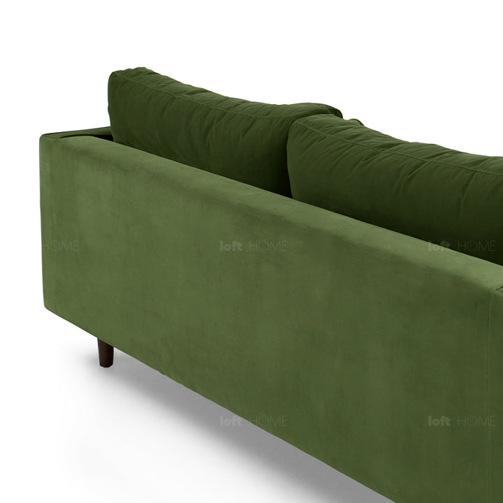 Modern velvet 3 seater sofa scott layered structure.
