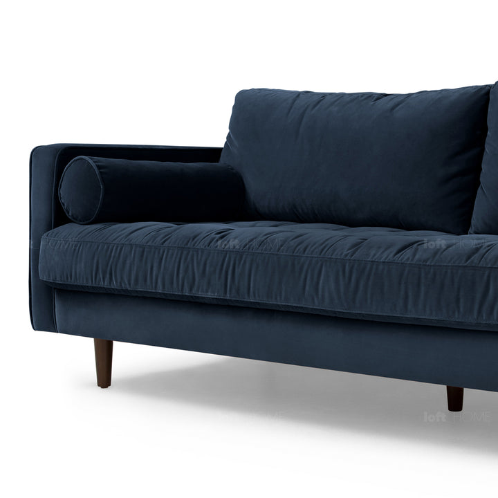 Modern velvet 3 seater sofa scott detail 73.