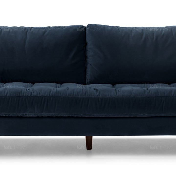 Modern velvet 3 seater sofa scott detail 75.