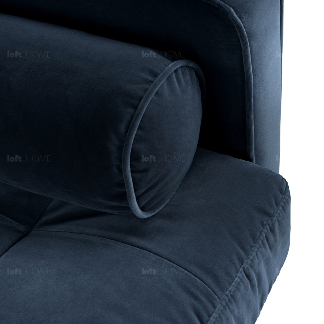 Modern velvet 3 seater sofa scott detail 71.