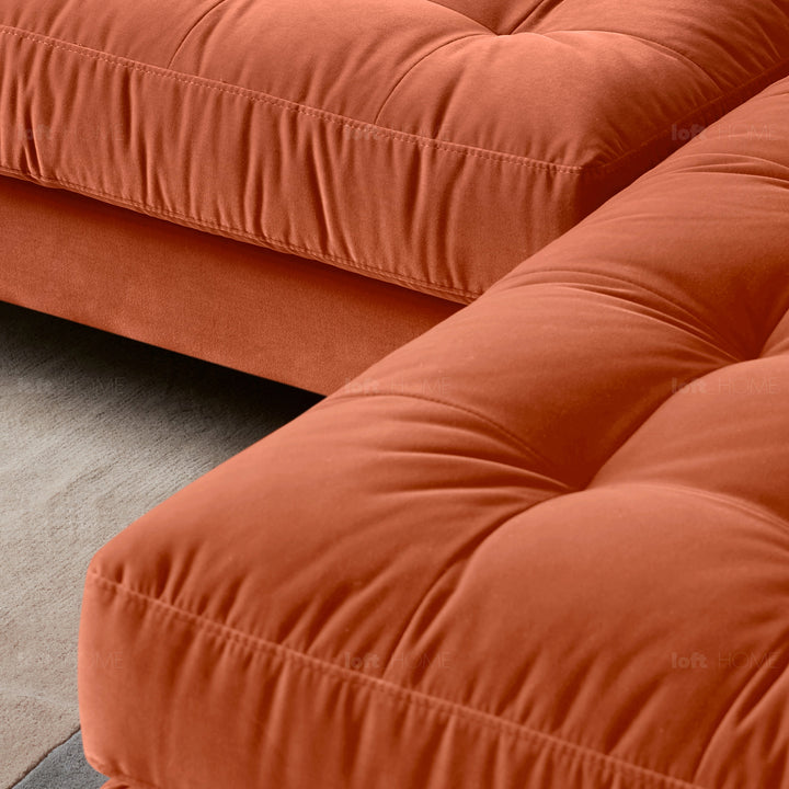 Modern velvet l shape sectional sofa scott 2+l detail 42.