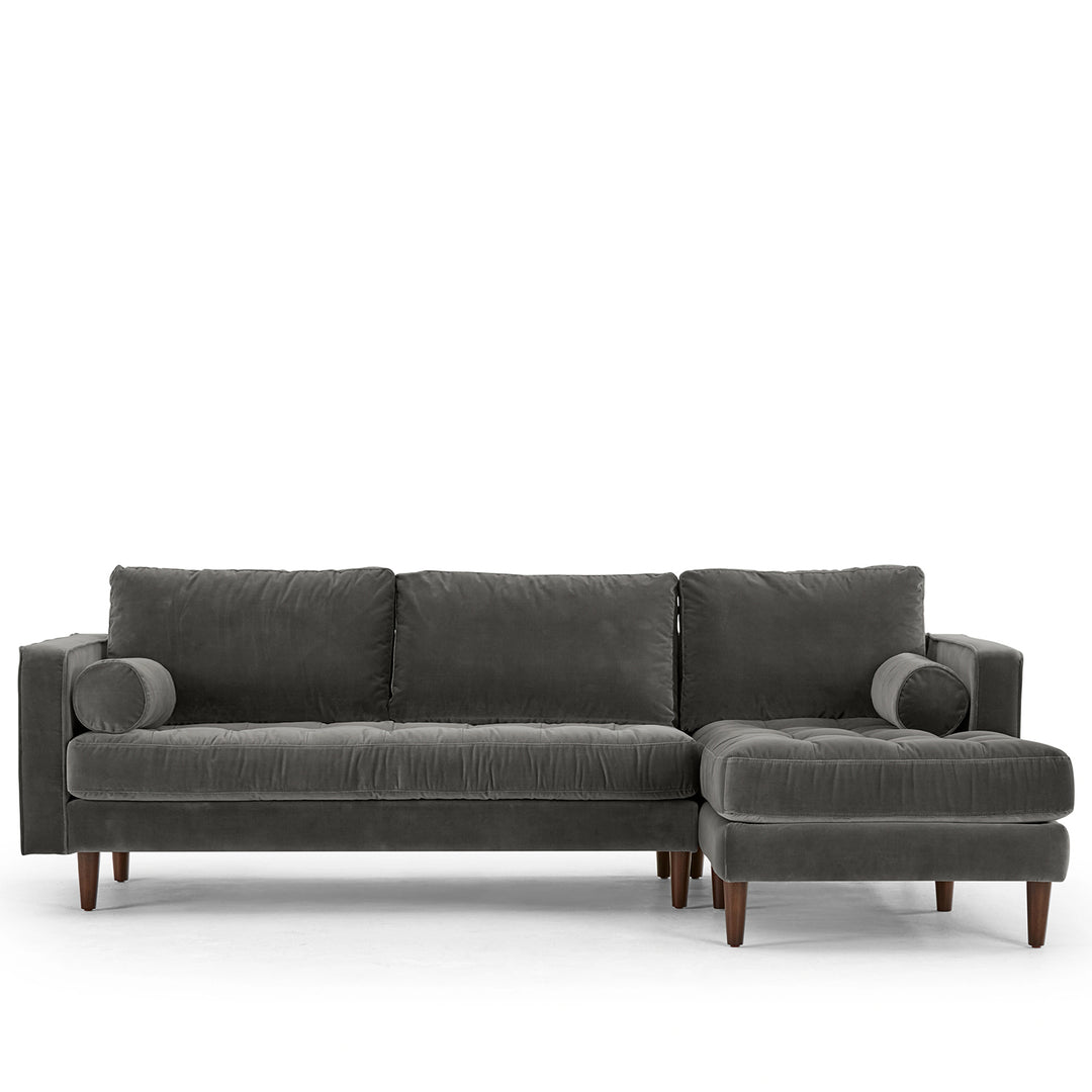 Modern velvet l shape sectional sofa scott 2+l detail 3.