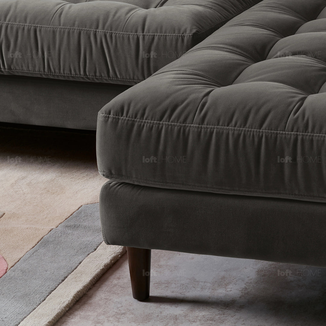 Modern velvet l shape sectional sofa scott 2+l detail 13.