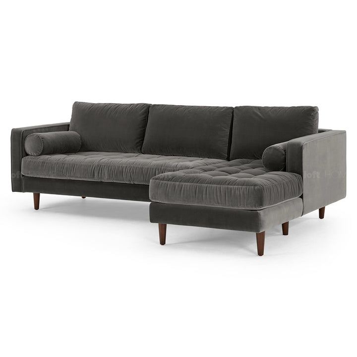 Modern Velvet Sofa L Shape SCOTT 3+L Detail 8