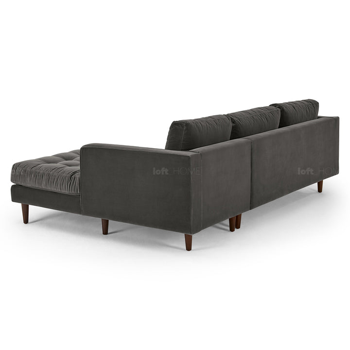 Modern velvet l shape sectional sofa scott 2+l detail 9.