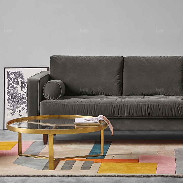 Modern velvet l shape sectional sofa scott 2+l detail 10.