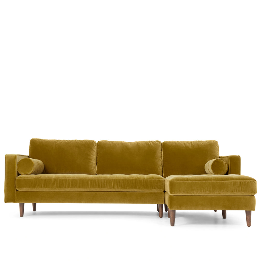 Modern velvet l shape sectional sofa scott 2+l detail 18.