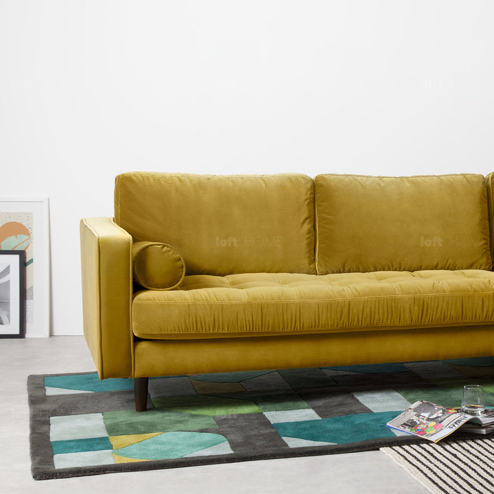 Modern velvet l shape sectional sofa scott 2+l detail 29.