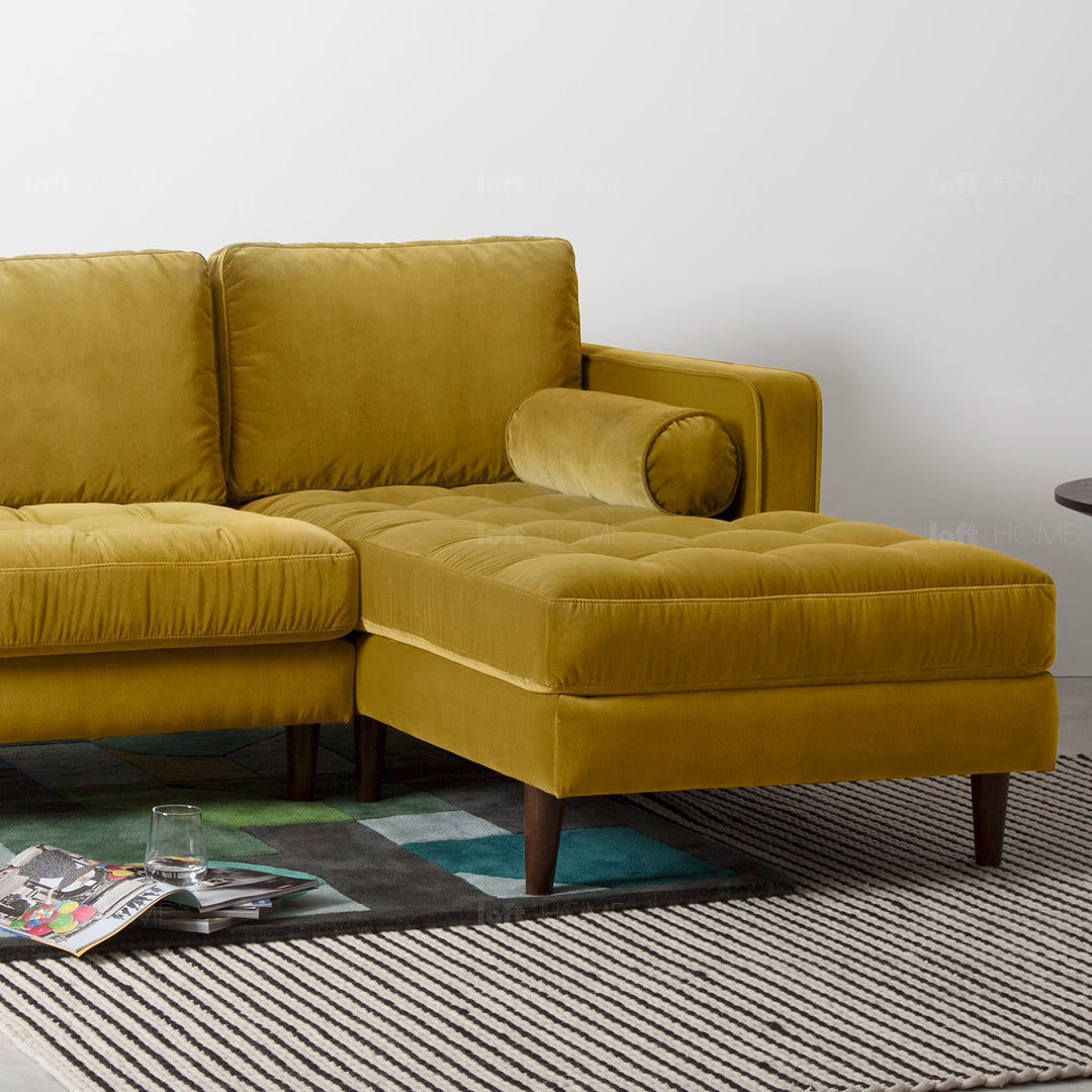 Modern velvet l shape sectional sofa scott 2+l detail 25.