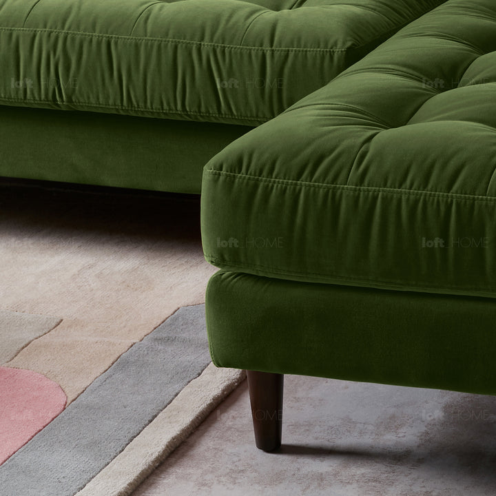 Modern velvet l shape sectional sofa scott 2+l situational feels.