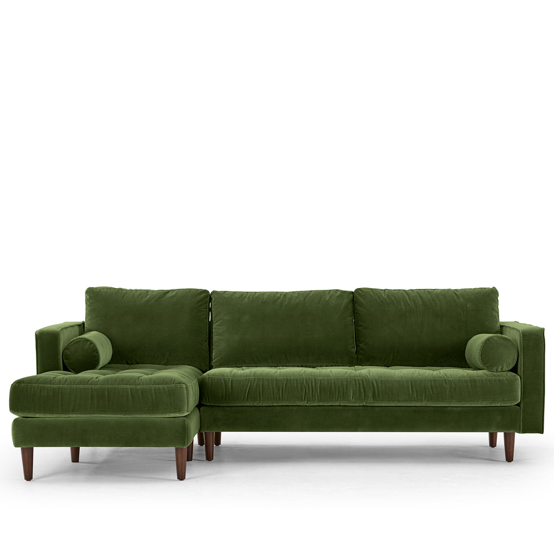 Modern velvet l shape sectional sofa scott 2+l detail 2.