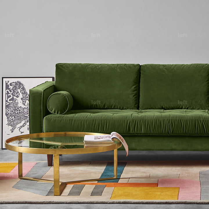 Modern Velvet Sofa L Shape SCOTT 3+L Panoramic