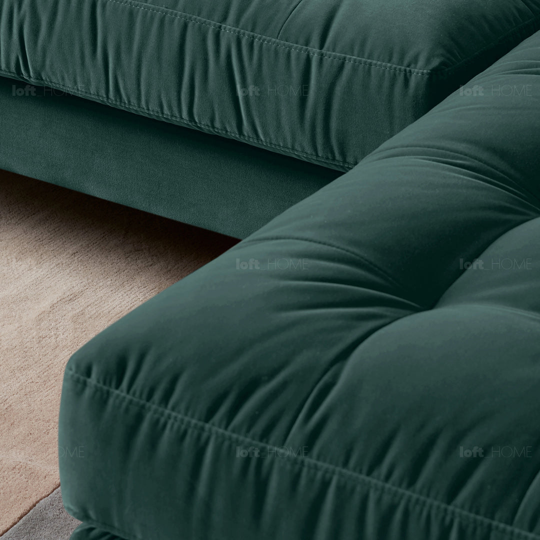 Modern Velvet Sofa L Shape SCOTT 3+L Detail 70