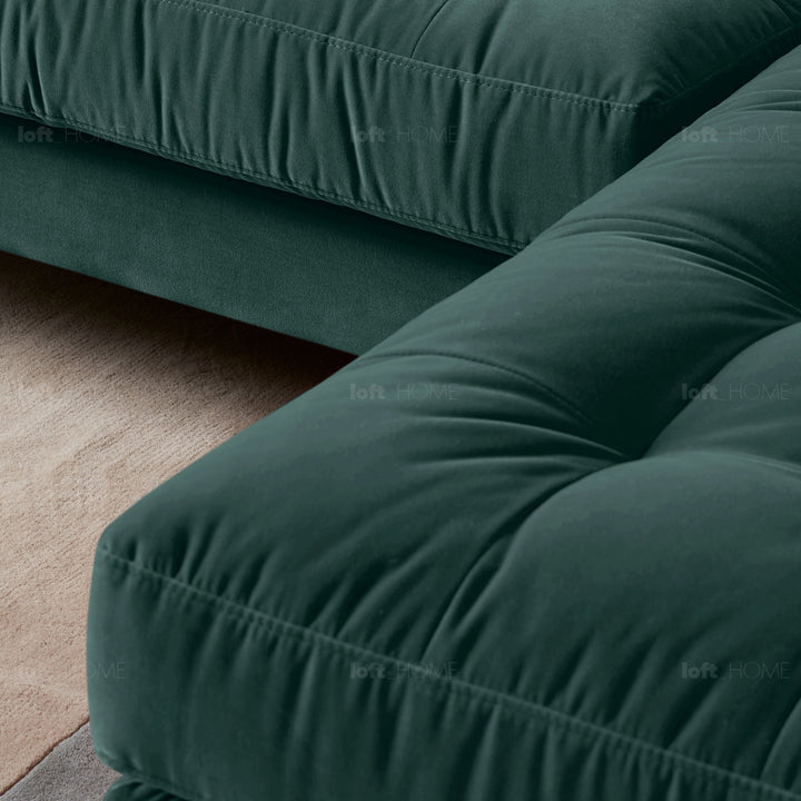 Modern Velvet Sofa L Shape SCOTT 3+L Detail 70