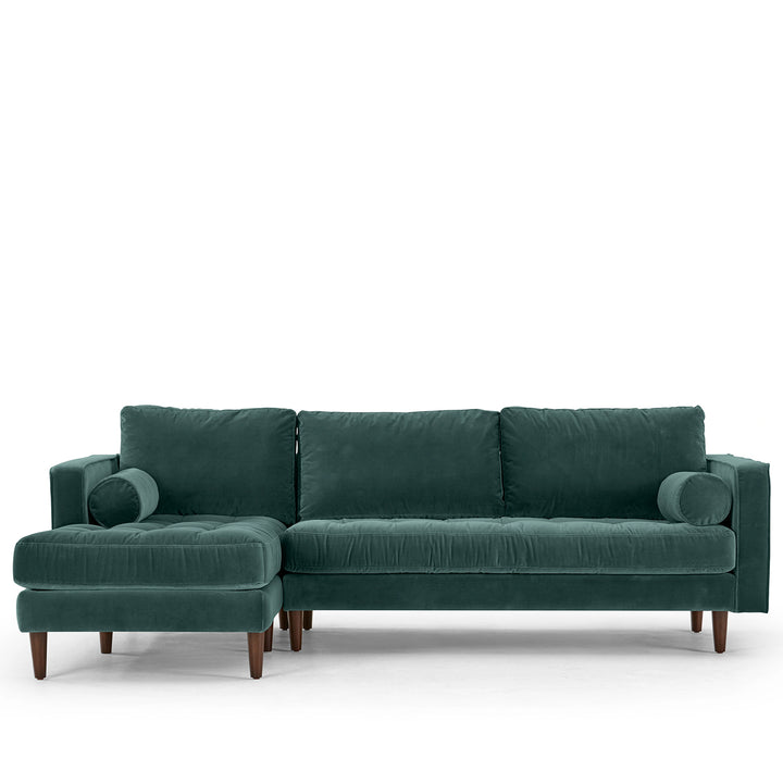 Modern velvet l shape sectional sofa scott 2+l detail 76.