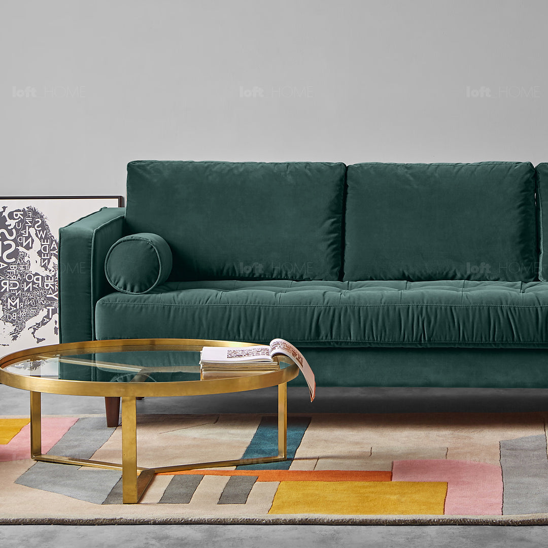 Modern velvet l shape sectional sofa scott 2+l detail 70.