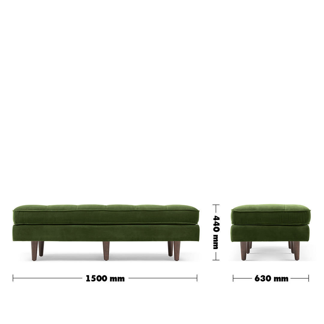 Modern velvet dining bench scott size charts.