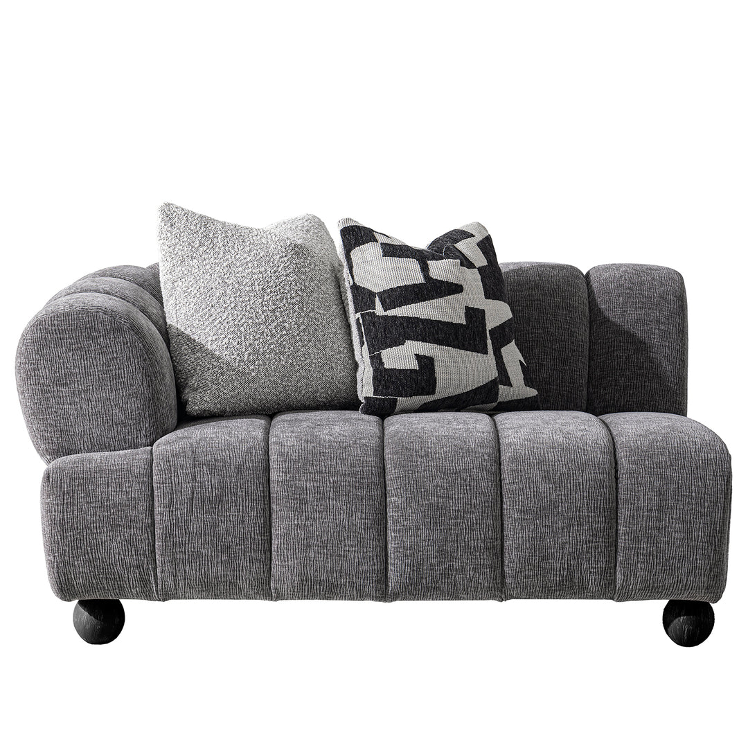 Modern velvet fabric sectional 4 seater sofa raven conceptual design.