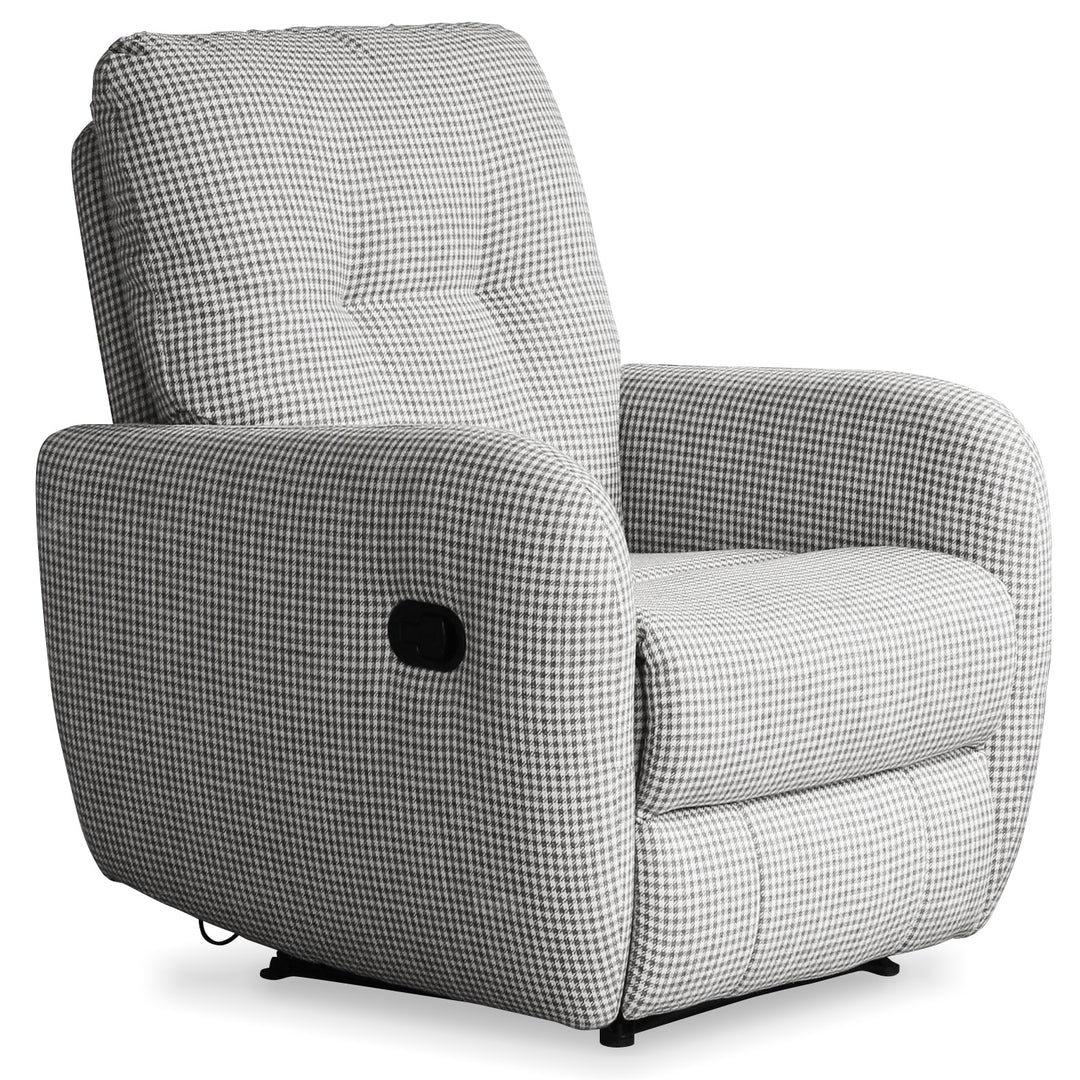 Cream cotton fabric recliner 1 seater sofa liberty situational feels.