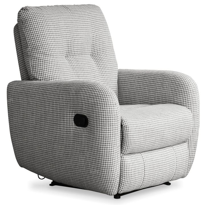 Cream cotton fabric recliner 1 seater sofa liberty situational feels.