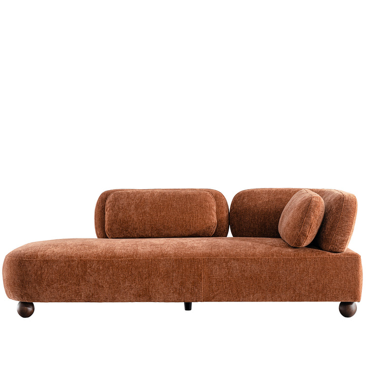 Cream velvet fabric modular chaise 2 seater sofa bubba situational feels.