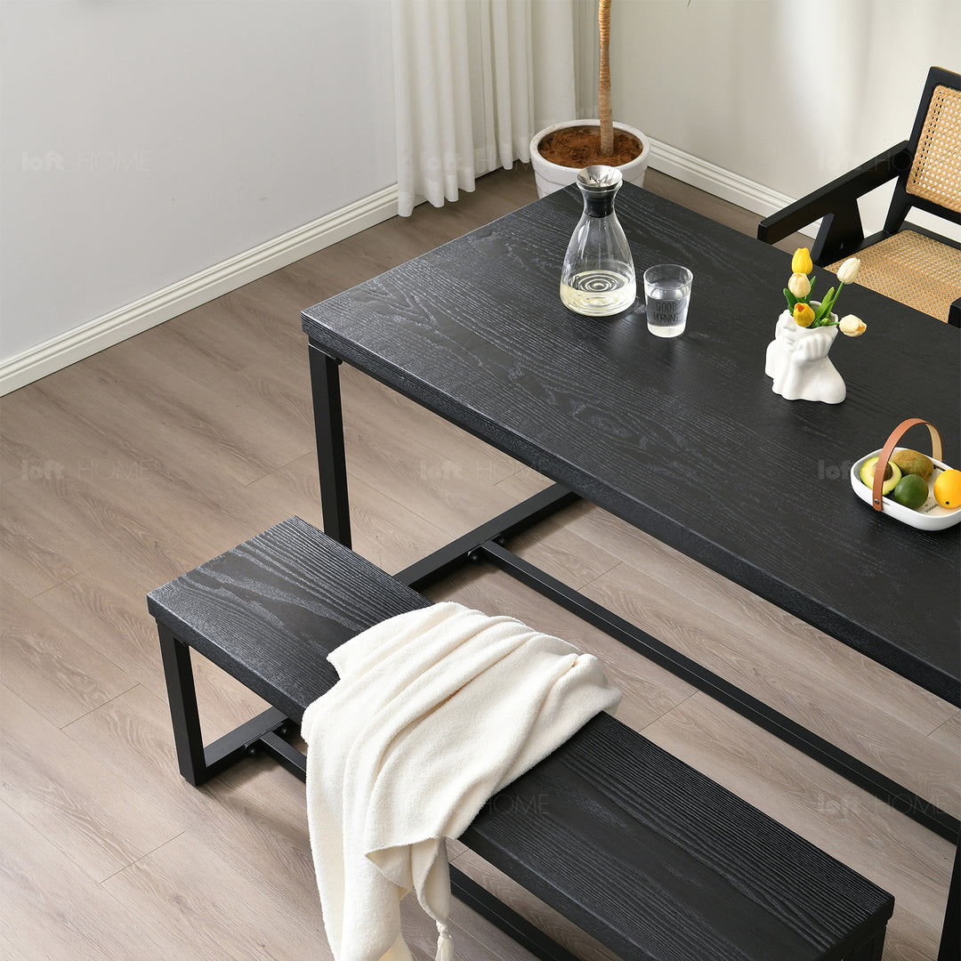 Scandinavian Wood Dining Table CLASSIC OAK Detail 10