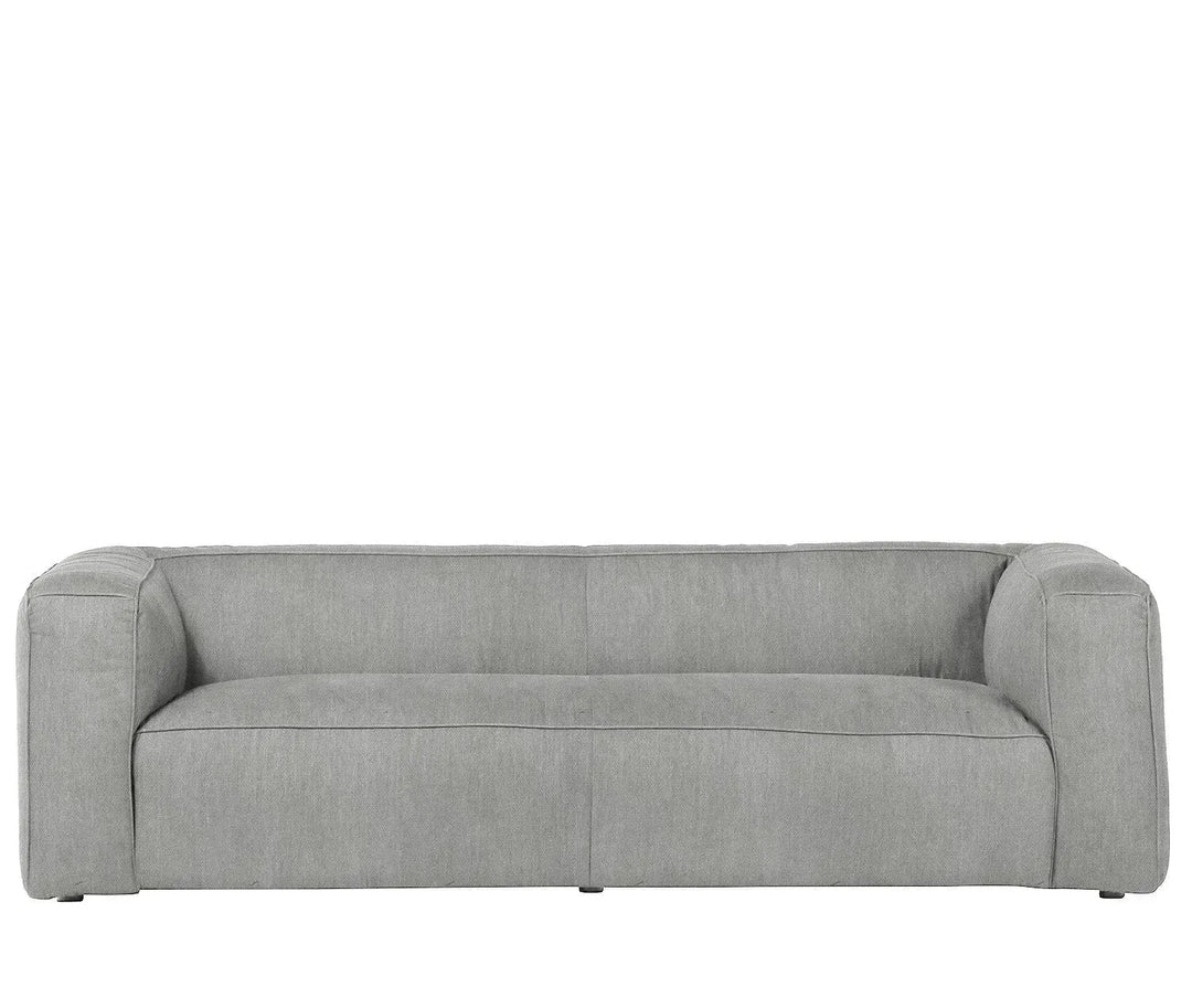 Minimalist canvas fabric 3 seater sofa finesse environmental situation.