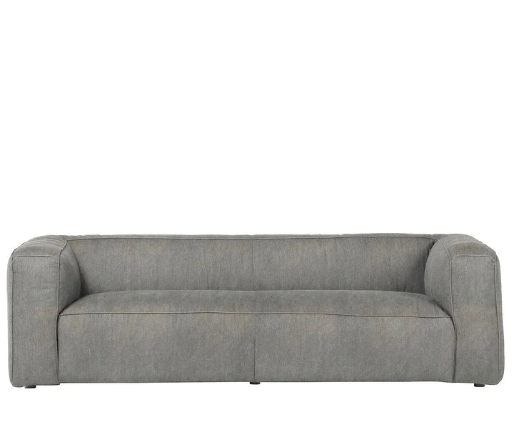 Minimalist canvas fabric 3 seater sofa finesse layered structure.