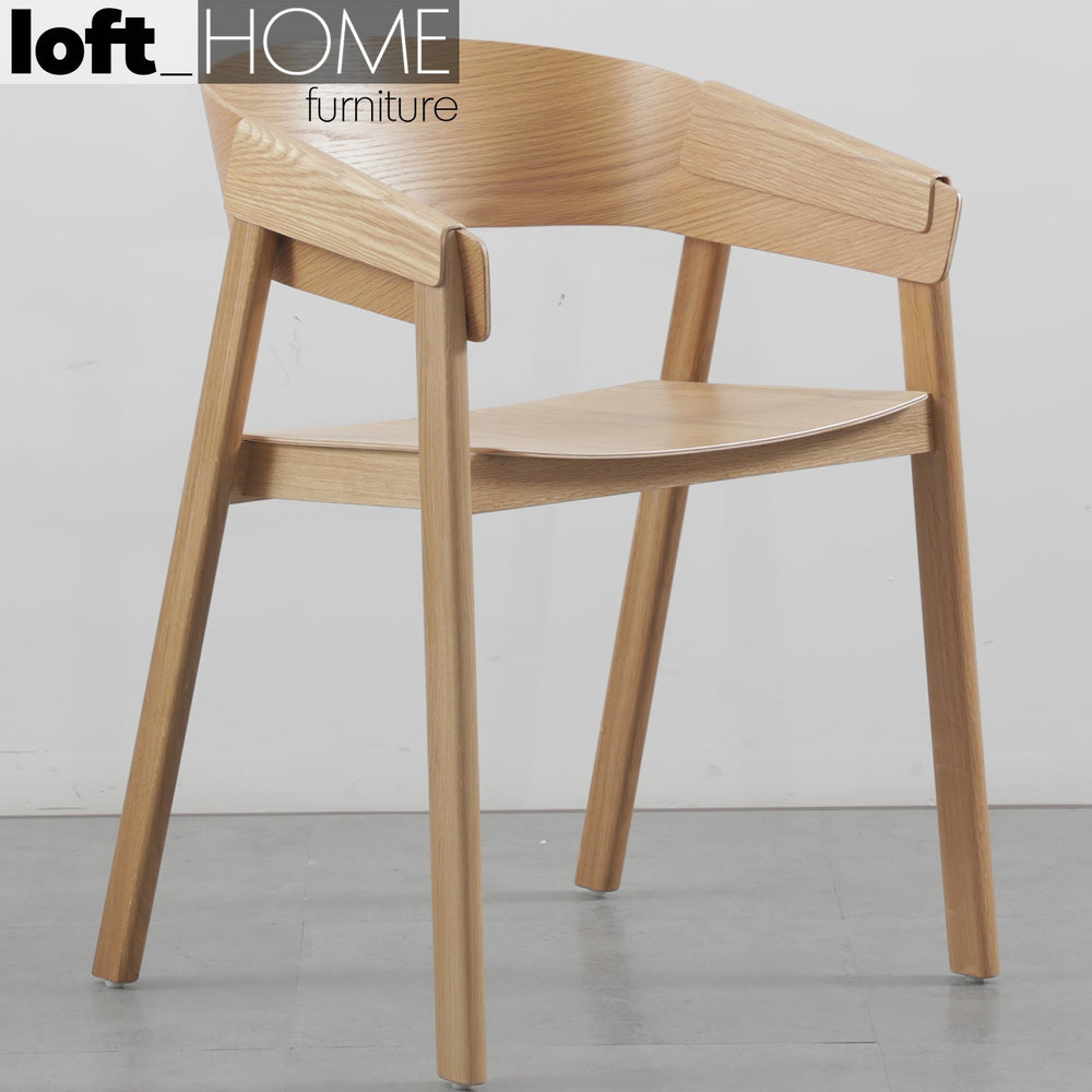 (Fast Delivery) Scandinavian Wood Dining Chair SIMONE Primary Product
