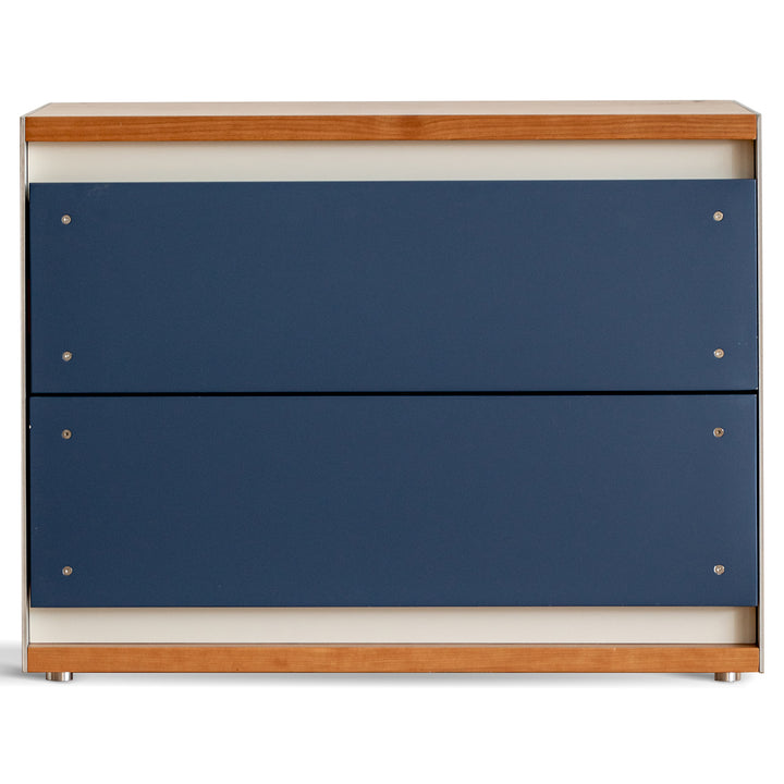 Bauhaus aluminium modular chest of drawer geometric in still life.