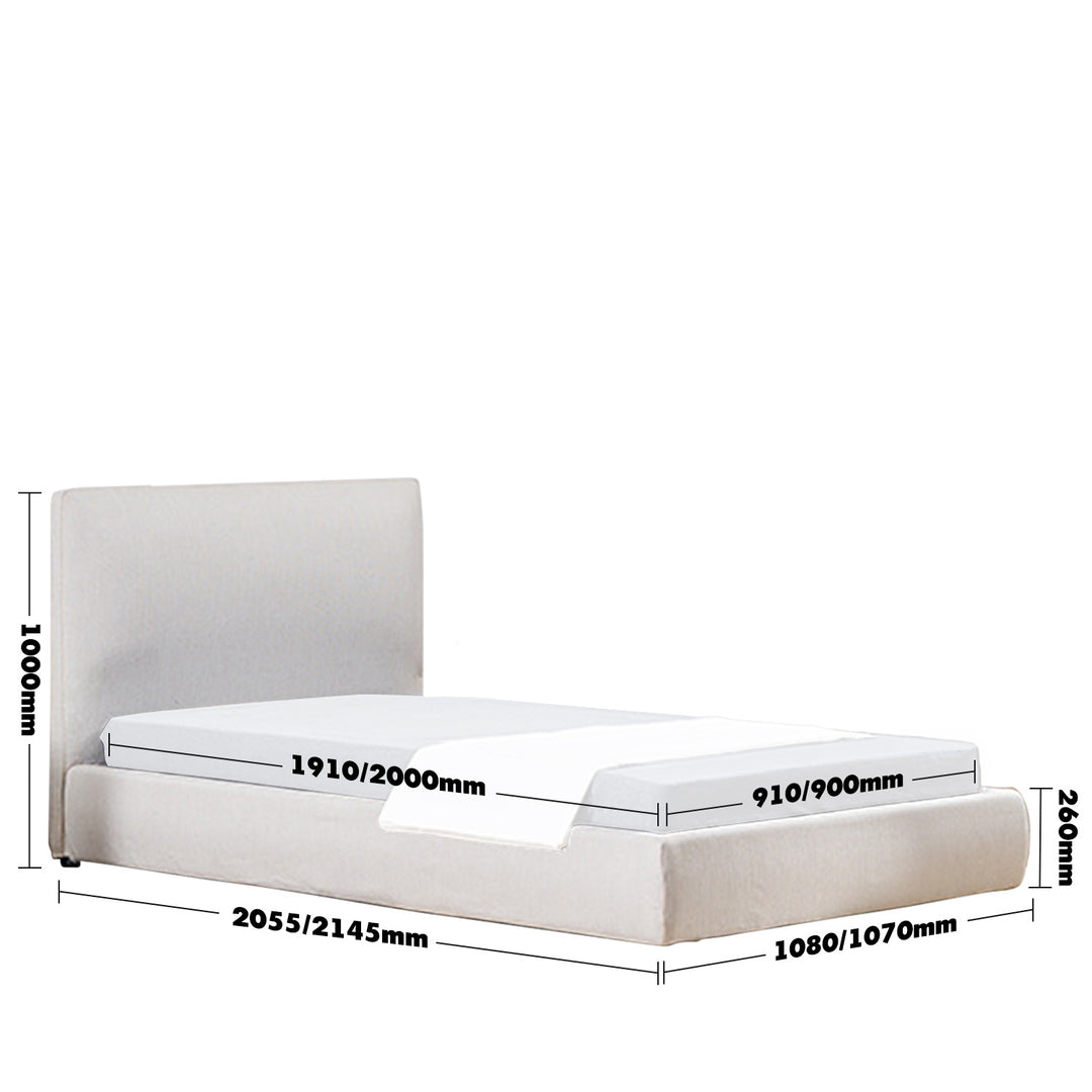 Minimalist Fabric Bed SINO