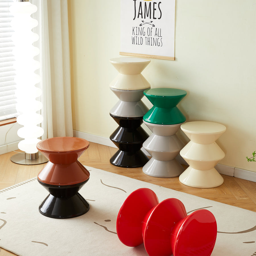 Contemporary plastic side table zest primary product view.