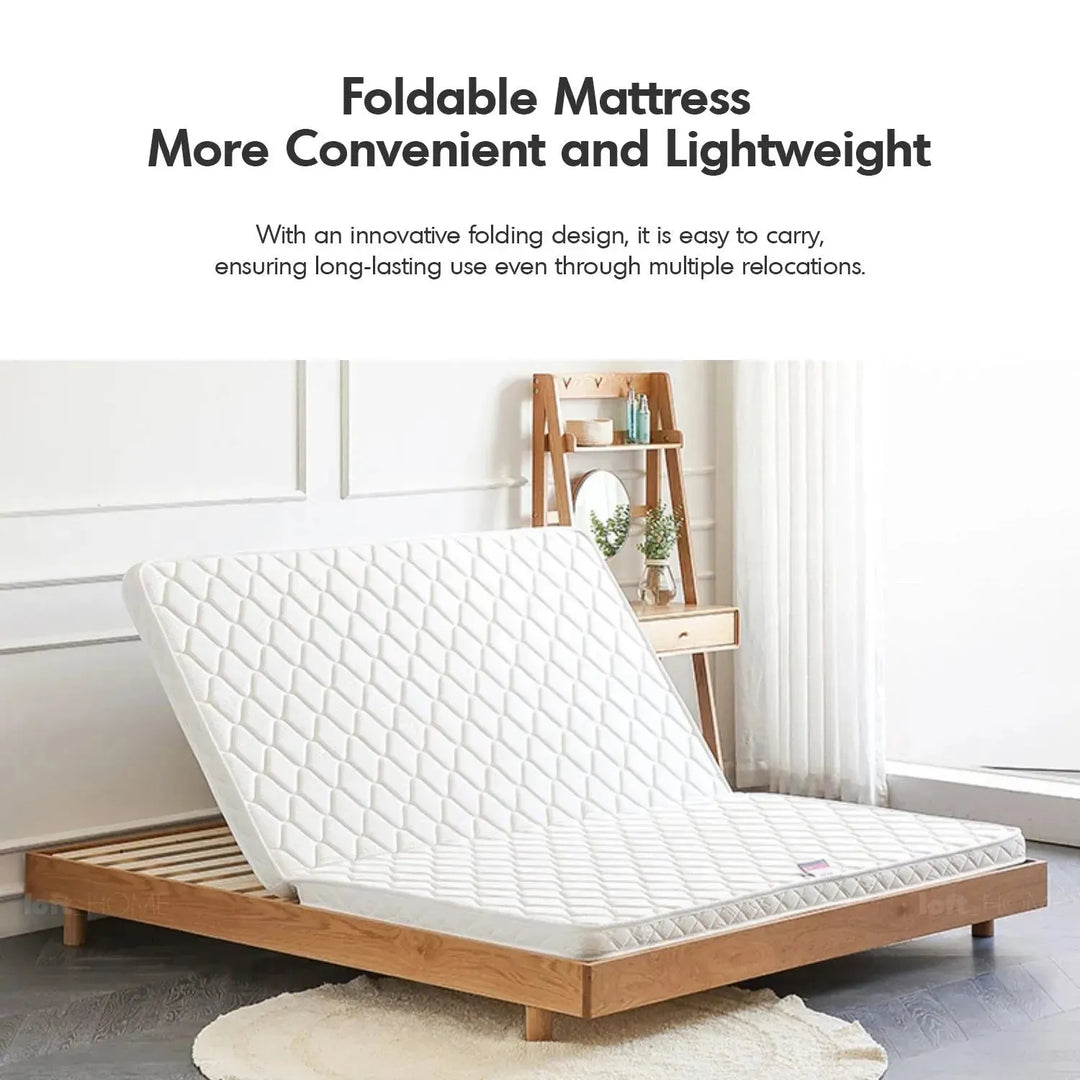 8cm coconut palm foldable mattress simi in panoramic view.