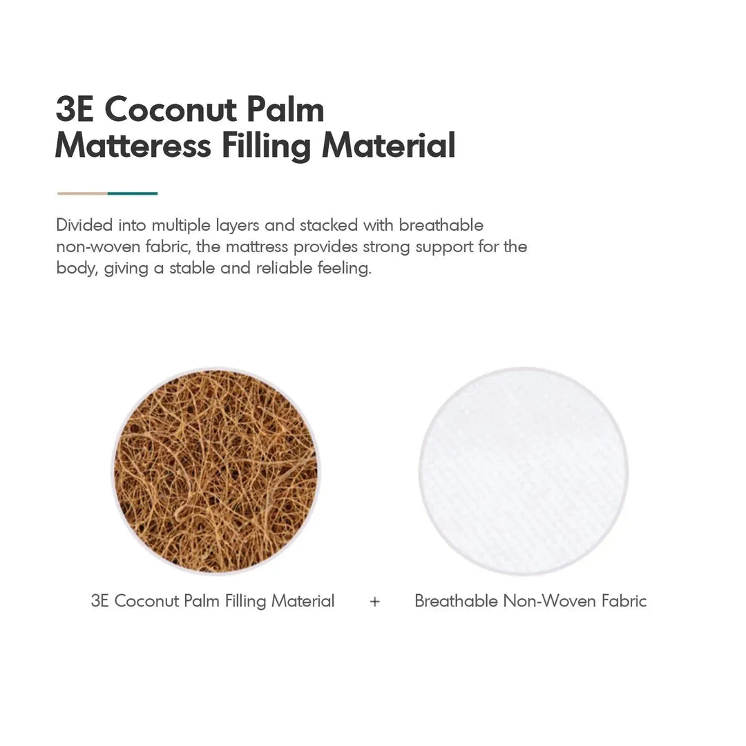 8cm coconut palm foldable mattress simi in still life.