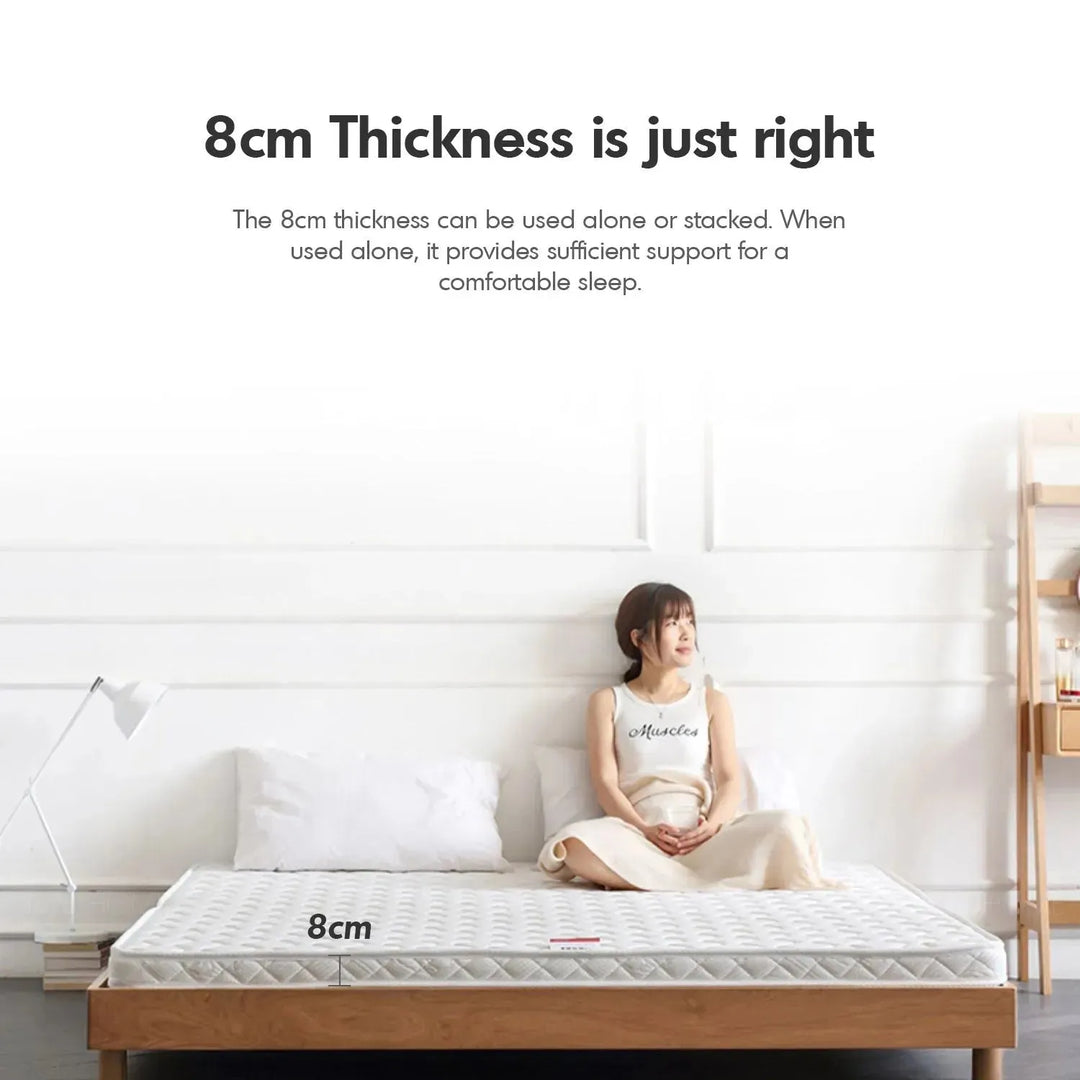 8cm coconut palm foldable mattress simi in details.