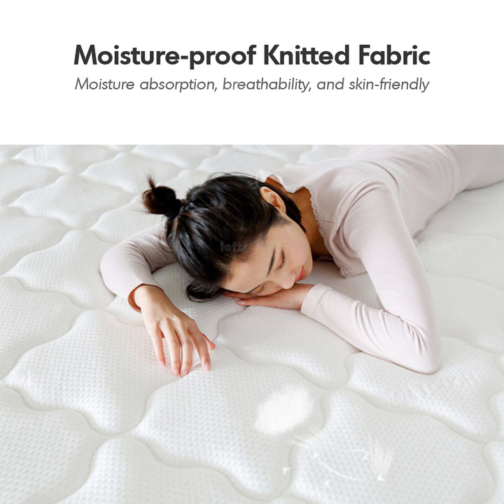 8cm coconut palm foldable mattress simi in close up details.