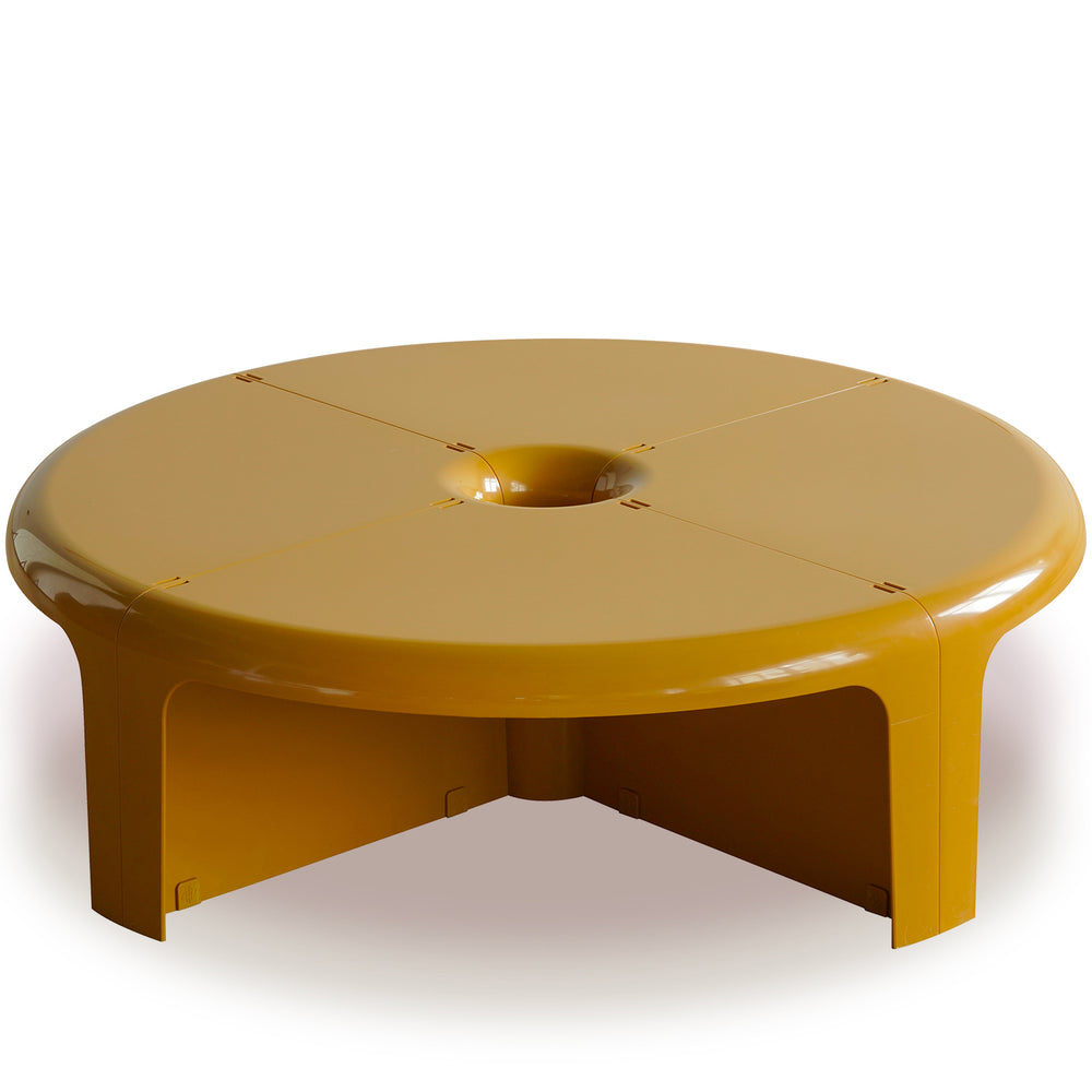 Contemporary abs transformable coffee table bobo in white background.